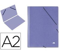 Carpeta planos liderpapel a2 carton gofrado n 12 azul