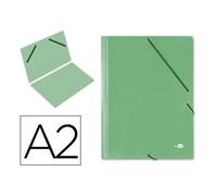 Carpeta planos liderpapel a2 carton gofrado n 12 verde - CG28