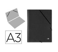 Carpeta planos liderpapel a3 carton gofrado n 12 negro - CG30