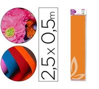 Papel crespon liderpapel 50 cm x 2.5m 34g/m2 salmon - CP06