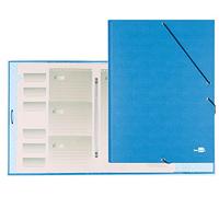 Carpeta clasificadora liderpapel 12 departamentos folio prolongado carton forrado celeste - CS05