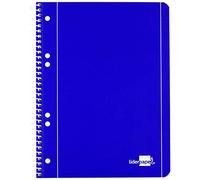 Cuaderno espiral liderpapel a5 micro serie azul tapa blanda 80h 75 gr liso 6taladros azul