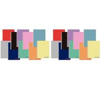 Liderpapel Cuaderno espiral a4 wonder tapa plastico 80h 90gr rayado horizontal con margen colores surtidos (Paquete de 2)