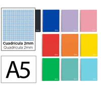 Liderpapel Cuaderno espiral A5 Witty Tapa Dura 80 Hojas 90gr Milimetrado Colores Surtidos
