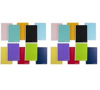 Liderpapel Cuaderno espiral cuarto witty tapa dura 80h 75gr rayado nº 46 colores surtidos, 1 unidad (Paquete de 2)