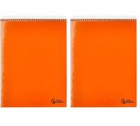 Liderpapel Cuaderno espiral din a5 apaisado smart tapa blanda 80h 75gr cuadro 4mm con margen -unidad- (Paquete de 2)