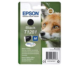 LIDERPAPEL Epson T1281 Ink Cartridge blk Standard Capacity 5.9ml 1-Pack, C13T12814022 (Standard Capacity 5.9ml 1-Pack)