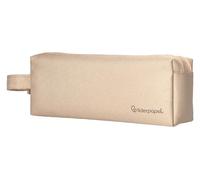 Liderpapel Estuche portatodo Classic Rectangular con asa 2 Cremalleras 210 x80mm Crema.
