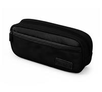 Estuche portatodo liderpapel duo 2 cremalleras con bolsillofrontal negro 220x90x50 mm - IK62