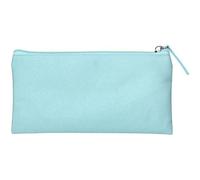 Liderpapel Estuche portatodo Plano Ancho una Cremallera 200x100 mm Azul Celeste.
