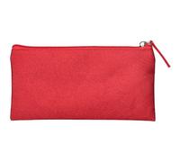 Liderpapel Estuche portatodo Plano Ancho una Cremallera 200x100 mm Rojo.