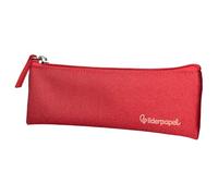 Liderpapel Estuche portatodo Plano Estrecho una Cremallera 200x60 mm Rojo.