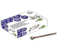 Liderpapel Encuadernadores niquelados N.5 25 mm – Caja 100 unidades