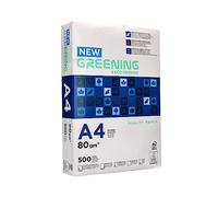 Liderpapel Greening - Papel Fotocopiadora, A4, 80 Gramos, Paquete de 500 Hojas