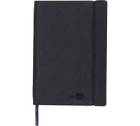 Libreta liderpapel simil piel a6 120 hojas 70g/m2 horizontal sin margen negro