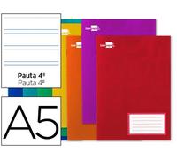 Libreta liderpapel smart a5 32 hojas 60g/m2cuadro pauta 4ª 3.5mm con margen