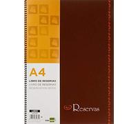 Libro de reservas liderpapel restaurante con espiral din a480 hojas papel 80 gr - LR01