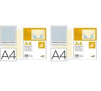 Liderpapel ML97 - Bloc papel milimetrado encolado (Paquete de 2)