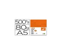 Papel liderpapel a5 148mm x 210mm 80g/m2 liso paquete de 500 hojas - PB02