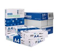 Liderpapel - Papel Fotocopiadora Greening Din A4 80 Gramos Caja de 5 Paquetes de 500 Hojas