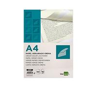 Papel verjurado liderpapel a4 180g/m2 crema paquete de 100 hojas - VJ07
