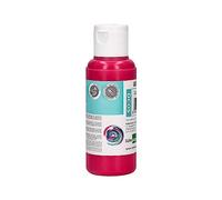 Liderpapel, Pintura Acrílica,Color Cian, Bote de Pintura Acrílica de 80 ML, Pintura para Manualidades, Dibujo, Decoración de Interiores, Fácil Limpieza