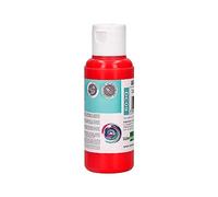 Liderpapel, Pintura Acrílica, Color Rojo, Bote de Pintura Acrílica de 80 ML, Pintura para Manualidades, Dibujo, Decoración de Interiores, Fácil Limpieza