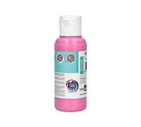 Liderpapel, Pintura Acrílica, Color Rosa, Bote de Pintura Acrílica de 80 ML, Pintura para Manualidades, Dibujo, Decoración de Interiores, Fácil Limpieza