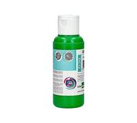 Liderpapel, Pintura Acrílica, Color Verde, Bote de Pintura Acrílica de 80 ML, Pintura para Manualidades, Dibujo, Decoración de Interiores, Fácil Limpieza