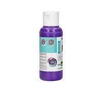 Liderpapel, Pintura Acrílica, Color Violeta, Bote de Pintura Acrílica de 80 ML, Pintura para Manualidades, Dibujo, Decoración de Interiores, Fácil Limpieza