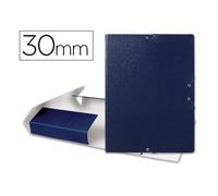Carpeta proyectos liderpapel folio lomo 30mm carton gofrado azul - PJ32