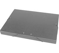 Carpeta proyectos liderpapel folio lomo 30mm cartón gofrado gris