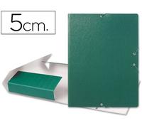 Carpeta proyectos liderpapel folio lomo 50mm carton gofrado verde - PJ56