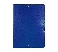 Carpeta proyectos liderpapel folio lomo 70mm carton gofrado azul - PJ72