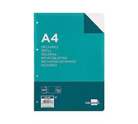 Recambio liderpapel a4 100 hojas 100g/m2 liso sin margen 4 taladros - RA06
