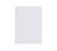 Liderpapel Recambio de bloc a5 cuartilla 100 hojas 75gr cuadro 3mm con margen 6 taladros.