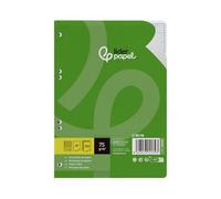 Recambio liderpapel a5 100 hojas 75g m2 rayado nº 46 6 taladros - RC19