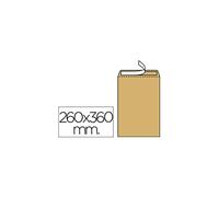 Liderpapel - Sobre Bolsa N.12 Kraft Folio Especial 260X360Mm Tira De Silicona Caja De 250 Unidades