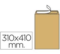 Liderpapel Sobre Bolsa N.13 Kraft 310X410 Mm Tira De Silicona Caja De 250 Unidades