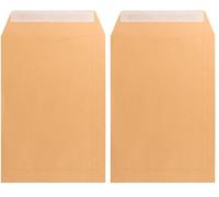 Liderpapel Sobre Bolsa N.6 Kraft Cuarto Prolongado 184X261Mm Tira De Silicona Caja De 250 Unidades (Paquete de 2)