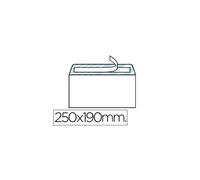 Liderpapel Sobre N.13 Blanco Cuarto Prolongado 190X250Mm Tira De Silicona Caja De 250 Unidades