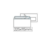 Liderpapel Sobre N.4 Blanco Americano Ventana Derecha 115X225Mm Tira De Silicona Open System Caja De 500 Unidad