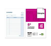 Liderpapel Talonario Camarero Octavo -Sin Iva- 102