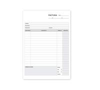 Liderpapel - Talonario Facturas Cuarto Original Y Copia T216 Con I.V.A.