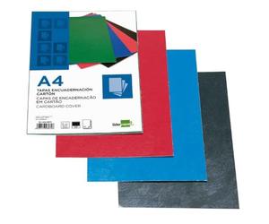 Liderpapel TE02 - Pack de 50 tapas de encuadernación, color negro, A4, 1 mm