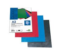 Liderpapel TE06 - Pack de 50 tapas de encuadernación, color negro, A3, 1 mm