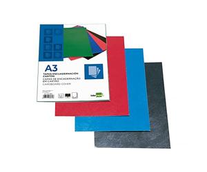 Liderpapel TE06 - Pack de 50 tapas de encuadernación, color negro, A3, 1 mm