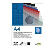 Liderpapel TE12 - Pack de 50 tapas de encuadernación, color negro, A4, 0.8 mm