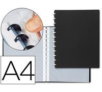Carpeta liderpapel din a4 con 20 fundas intercambiables color negro - WA03