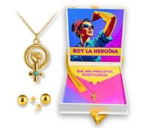 Lidia Pasalodos Colgante Simbolo Femenino - Colgante Venus - Empoderamiento Femenino - Regalos Feministas - Dia de La Mujer - 8M - Feminista - Feminismo
